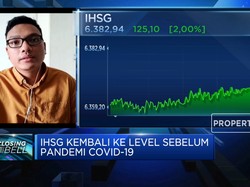 Sentuh Level 6.300, IHSG Kembali Ke Level Sebelum Pandemi