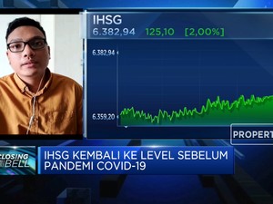 Sentuh Level 6.300, IHSG Kembali Ke Level Sebelum Pandemi