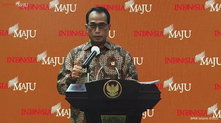 Menteri Perhubungan Budi Karya Sumadi Menteri Perhubungan Budi Karya Sumadi (tangkapan Layar Youtube Sekretariat Presiden)