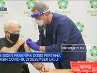 Joe Biden Terima Dosis Kedua Vaksin Covid-19 Buatan Pfizer