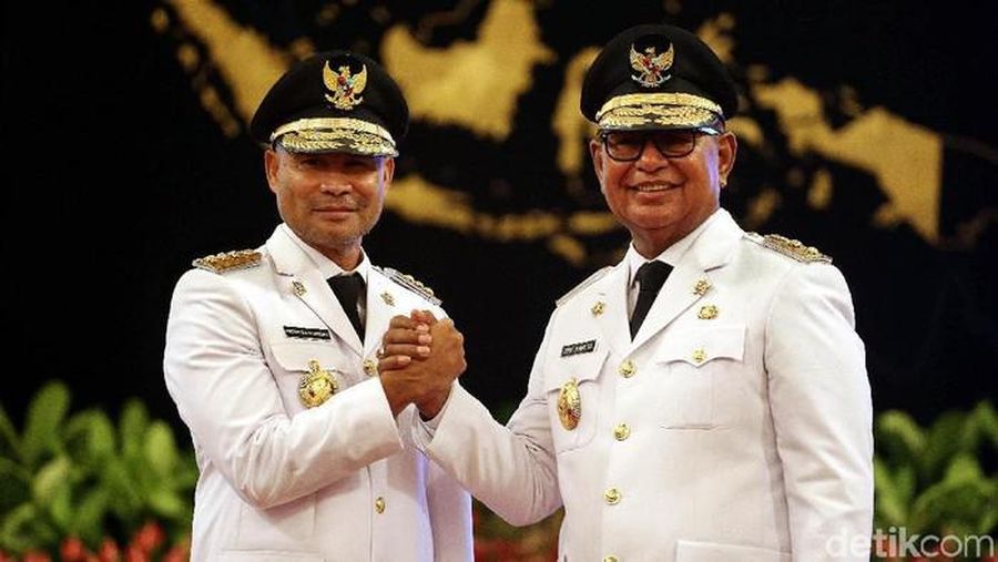 Gubernur NTT Viktor Bungtilu Laiskodat dan Wagub NTT Josef Nae Soi. (Rengga Sancaya-detikcom)