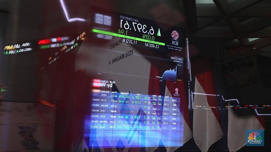 Ilustrasi IHSG (վ/ Tri Susilo)