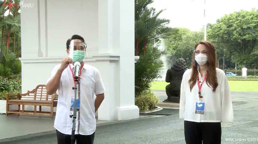 Ketua Umum Ikatan Dokter Indonesia (IDI) Daeng M Faqih. (Tangkapan Layar Youtube Sekretariat Presiden)