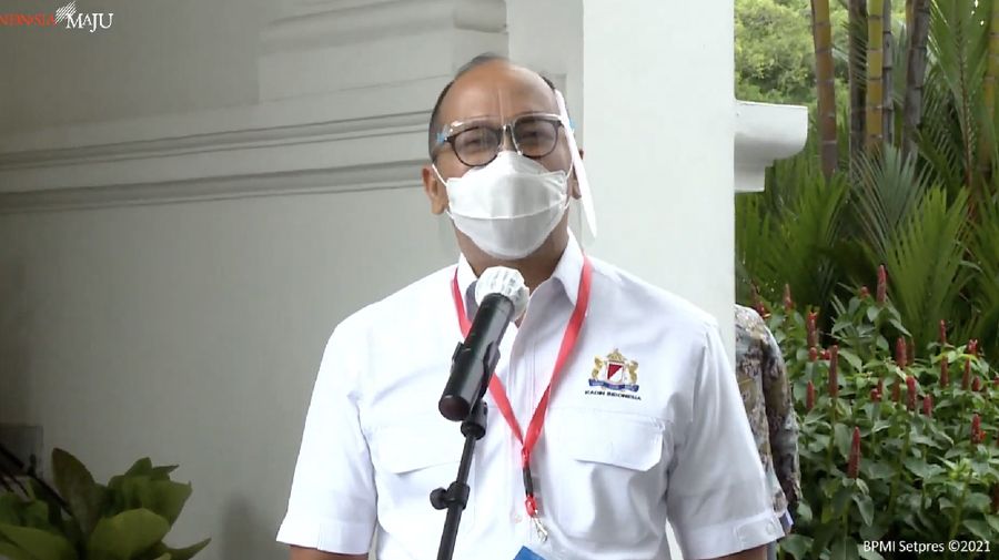 Ketua Umum Kamar Dagang Industri Indonesia (Kadin Indonesia), Rosan Perkasa Roeslani  (Tangkapan Layar Youtube Sekretariat Presiden)
