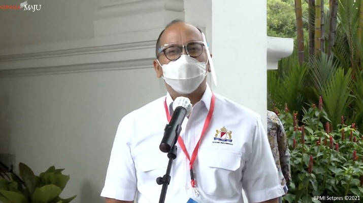 Ketua Umum Kamar Dagang Industri Indonesia (Kadin Indonesia), Rosan Perkasa Roeslani Ketua Umum Kamar Dagang Industri Indonesia (Kadin Indonesia), Rosan Perkasa Roeslani (Tangkapan Layar Youtube Sekretariat Presiden)