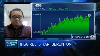 Reli 5 Hari Beruntun, IHSG Diproyeksi Akan Terkonsolidasi