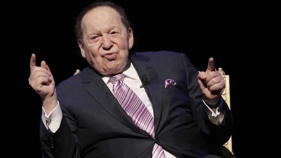 FILE - In this Sept. 13, 2016 file photo, U.S. billionaire Sheldon Adelson speaks during a news conference for the opening of Parisian Macao in Macau. Adelson, the billionaire mogul and power broker who built a casino empire spanning from Las Vegas to China and became a singular force in domestic and international politics has died after a long illness. (AP Photo/Kin Cheung, File)