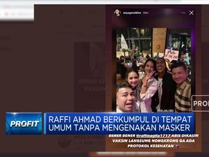 Istana Tegur Raffi Ahmad Nongkrong Tanpa Masker Usai Divaksin