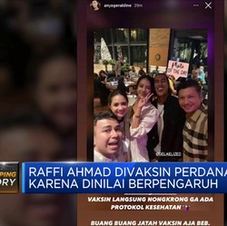 Raffi Ahmad Buka Suara Usai Nongkrong Setelah Divaksin