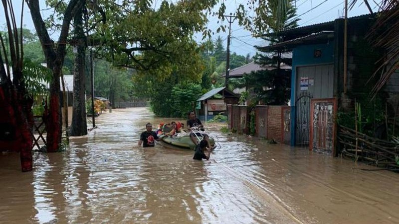 Banjir dan tanah longsor di kota Manado. Dok: BNPB