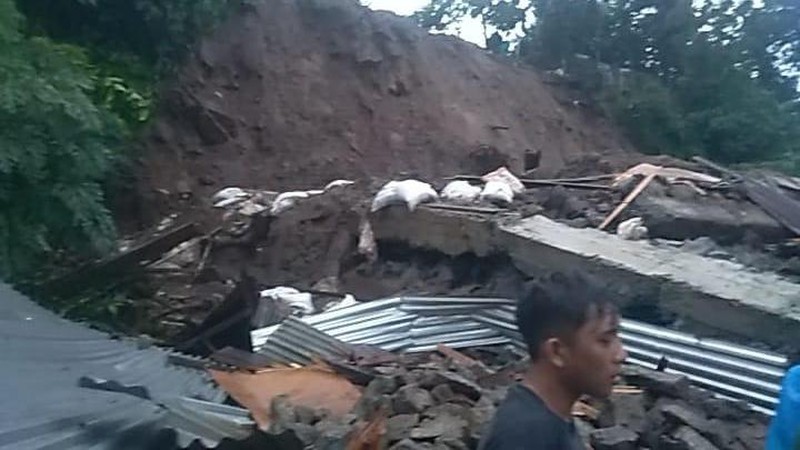 Banjir dan tanah longsor di kota Manado. Dok: BNPB