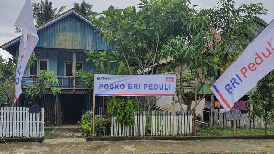 BRI bangun posko gempa sulbar. Dok: BRI