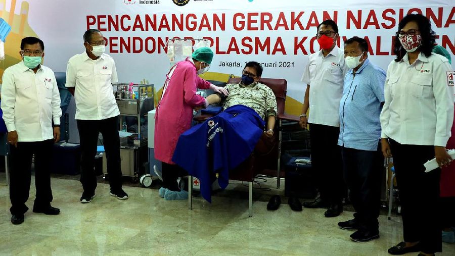 Airlangga Hartanto di acara PMI. (Dok: PMI)