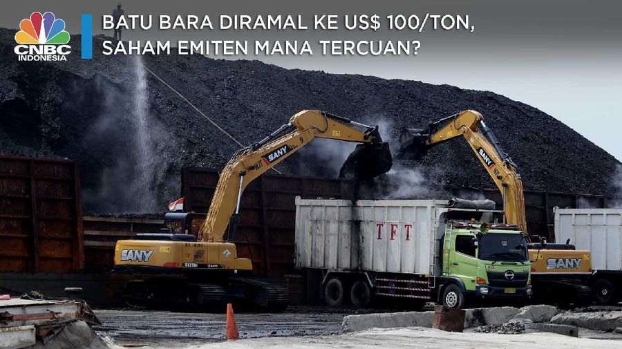Batu Bara Diramal ke US$ 100/ton, Saham Emiten Mana Tercuan?