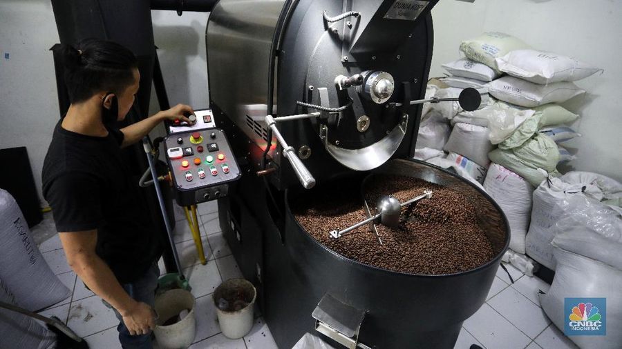 Ilustrasi Kopi. (CNBC Indonesia/Andrean Kristianto)