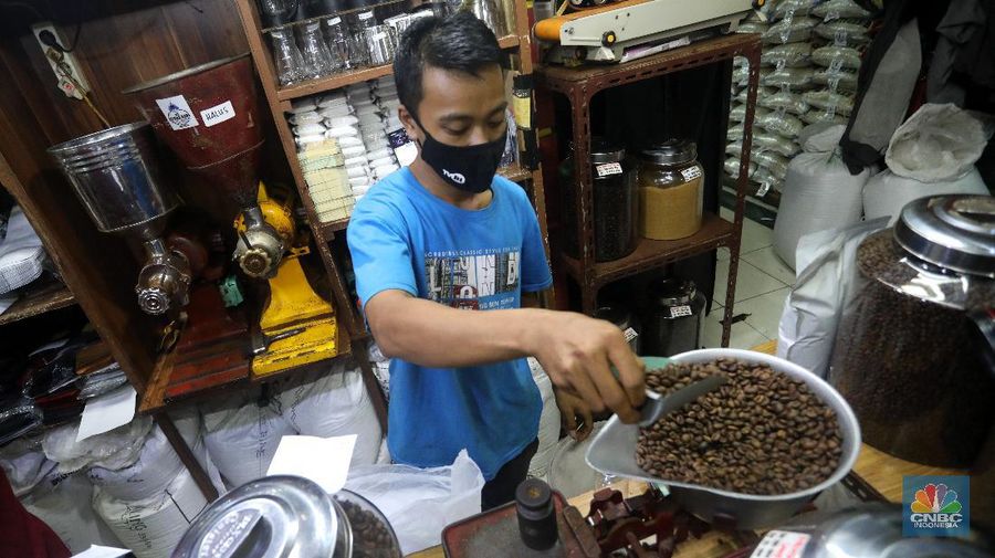Ilustrasi Kopi. (CNBC Indonesia/Andrean Kristianto)