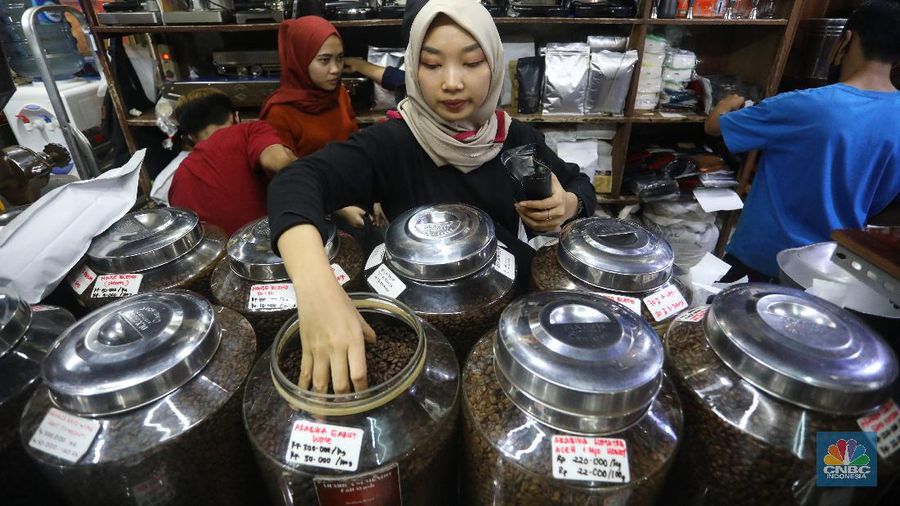 Ilustrasi Kopi. (CNBC Indonesia/Andrean Kristianto)