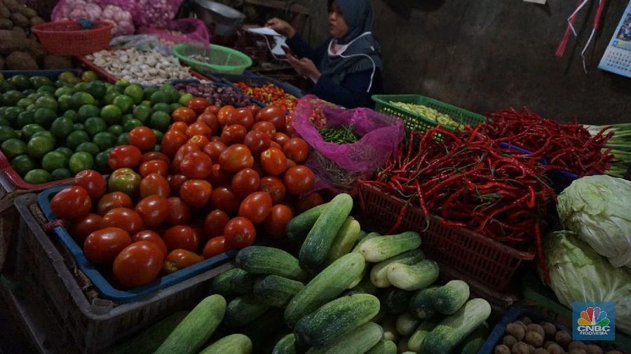 Ilustrasi Pasar Kebayoran Lama. (CNBC Indonesia/Muhammad Sabki)