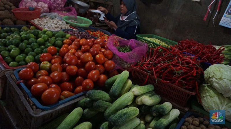 Ilustrasi Pasar Kebayoran Lama. (CNBC Indonesia/Muhammad Sabki)