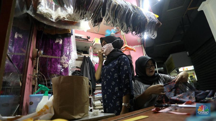 Ilustrasi Pasar Santa. (CNBC Indonesia/Andrean Kristianto)