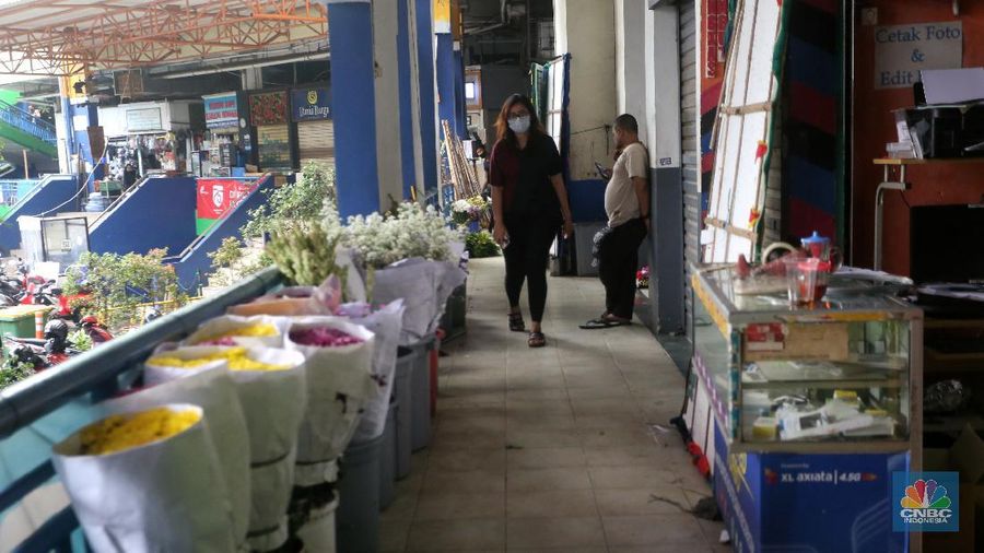Ilustrasi Pasar Santa. (CNBC Indonesia/Andrean Kristianto)