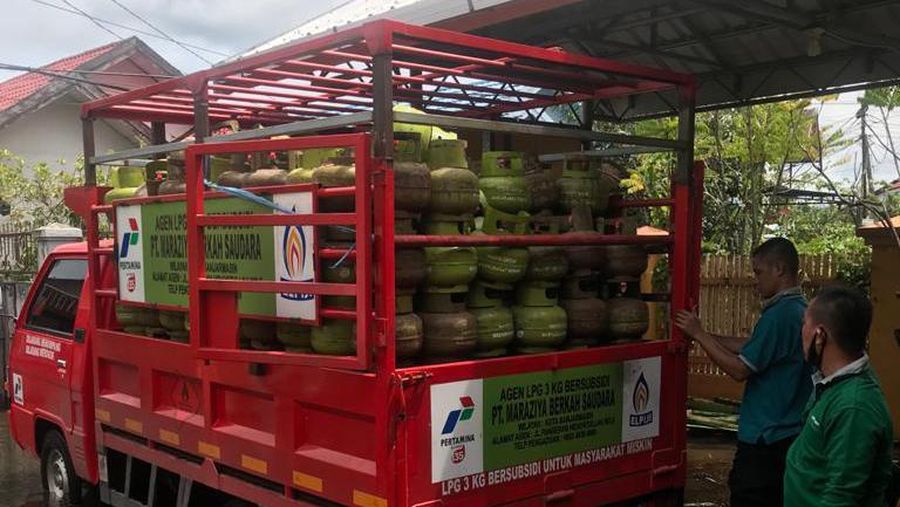 Pertamina penuhi LPG di area terdampak banjir di kalimantan. (Dok: Pertamina)
