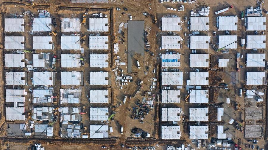 Rumah sakit darurat Covid di China. (AP/Yang Shiyao)