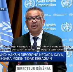 WHO Ungkap Bencana Besar dari Kebijakan Vaksin Covid-19
