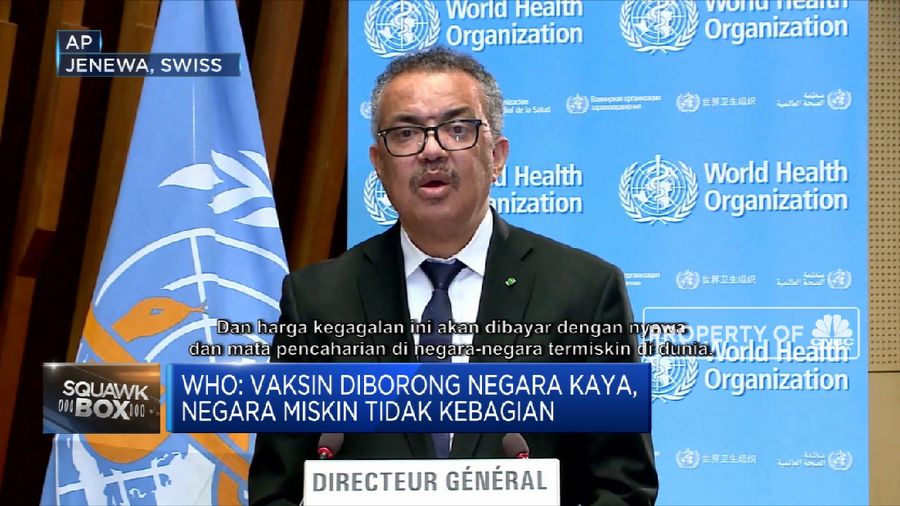 Sindiran WHO untuk Negara Kaya Pemborong Vaksin (CNBC Indonesia TV)
