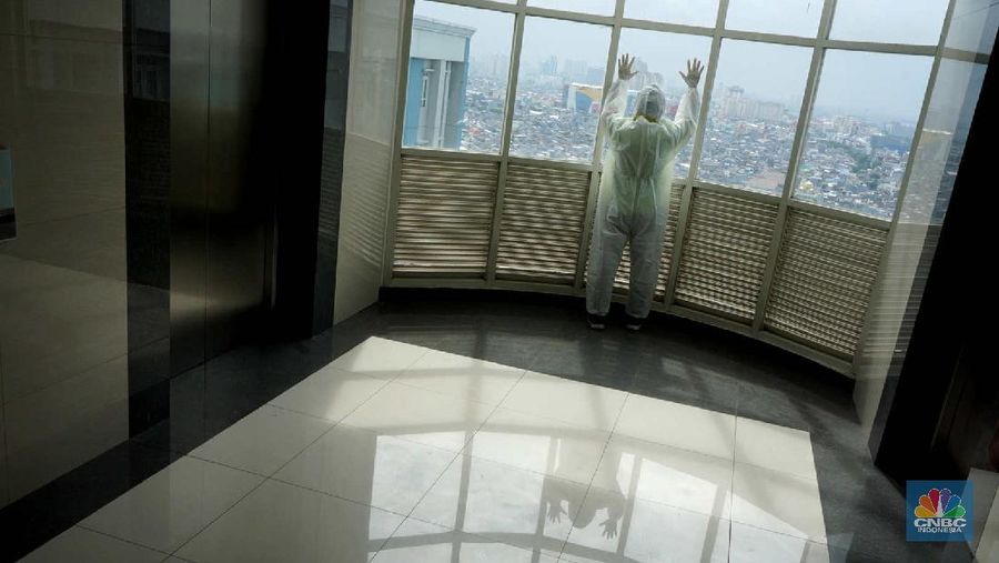 Tower 9 wisma atlet pademangan siap tampung pasien Covid-19. (CNBC Indonesia/Muhammad Sabki)