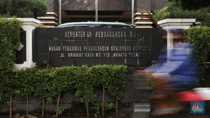 Ilustrasi Badan Pengawas Perdagangan Berjangka Komoditi (BAPPEBTI). (CNBC Indonesia/Andrean Kristianto) Ilustrasi Badan Pengawas Perdagangan Berjangka Komoditi (BAPPEBTI). (CNBC Indonesia/Andrean Kristianto)