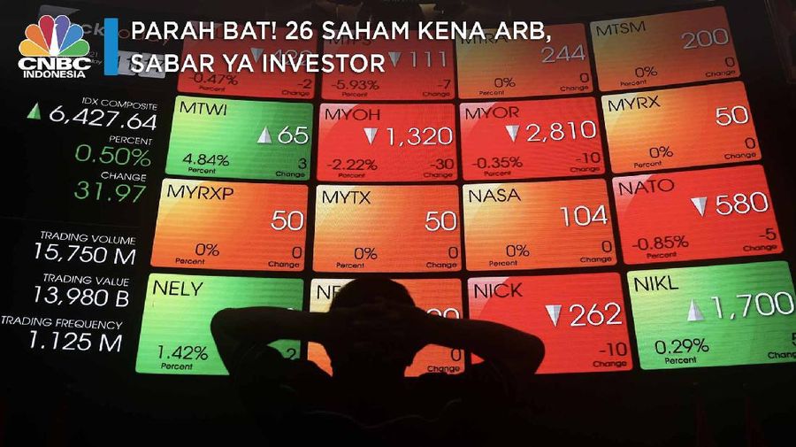 Parah Bat! 26 Saham Kena ARB, Sabar ya Investor
