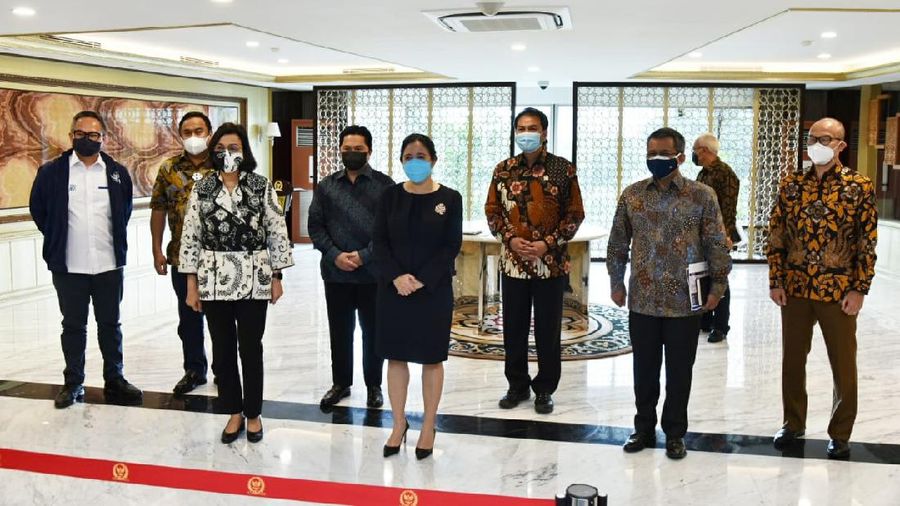 Pertemuan Pemerintah dan DPR bahas penetuan tiga nama Dewan Pengawas LPI di Gedung Nusantara III Kompleks Parlemen. (Dok: DPR RI)