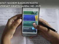 Catat! Nadiem Bagikan Kuota Internet Gratis Sampai Mei 2021