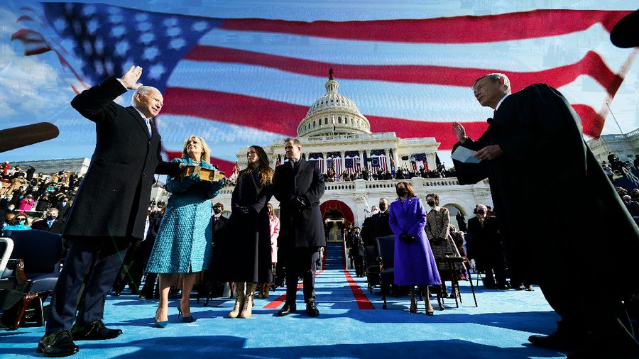 cover topik/Pelantikan Presiden Joe Biden_Dalam