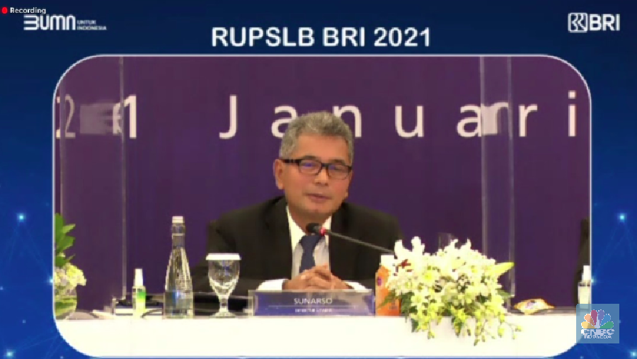 Dirut BRI Sunarso, RUPSLB 21 Januari 2021