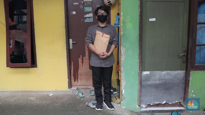Ilustrasi Fresh Graduate mencari pekerjaan. (CNBC Indonesia/Muhammad Sabki)