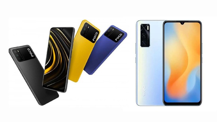 Ilustrasi Poco M3 dan Vivo V20 SE. Ist Ilustrasi Poco M3 dan Vivo V20 SE. Ist