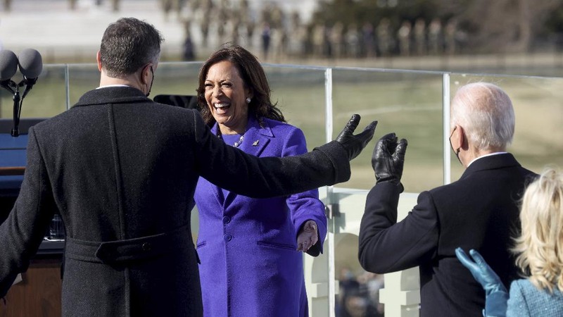 Kamala Harris Wakil Presiden Amerika Serikat (AS). (AP/Jonathan Ernst)