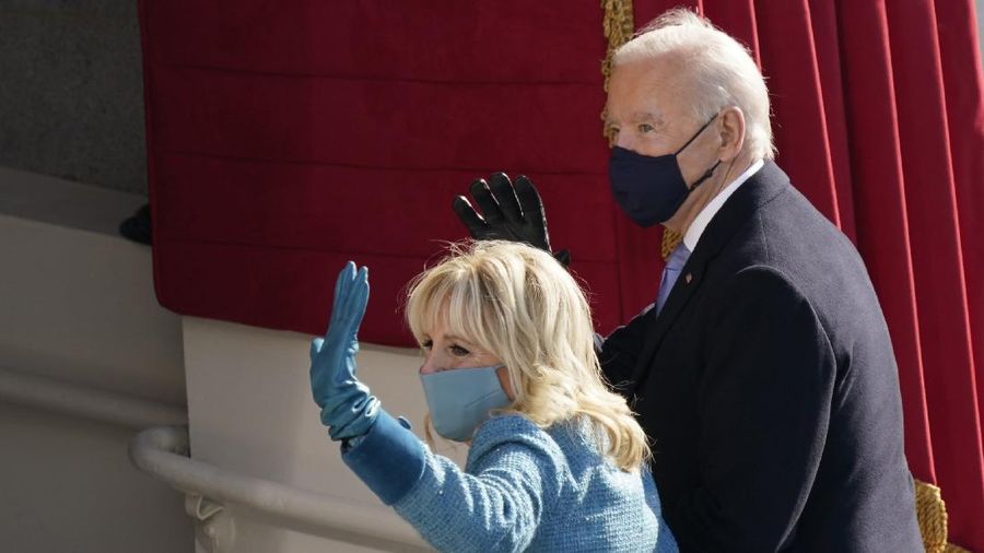 Pelantikan Presiden AS Joe Biden dan istrinya Jill