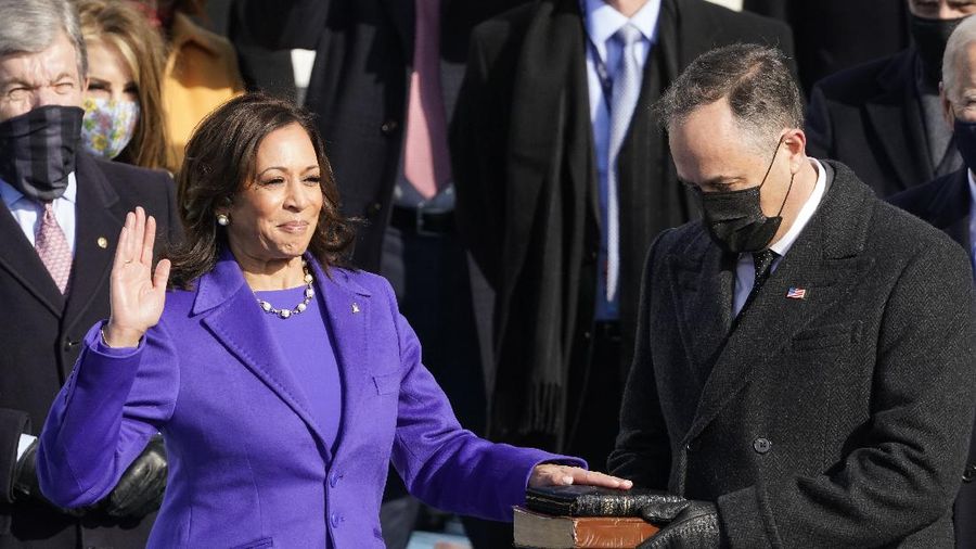 Kamala Harris Wakil Presiden Amerika Serikat (AS). (AP/Jonathan Ernst)