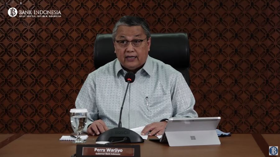 Pengumuman Hasil Rapat Dewan Gubernur (RDG) Bulanan BI. (Tangkapan layar youtube Bank Indonesia)