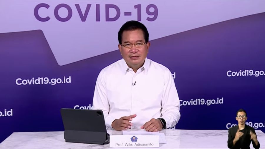 Wiku Adisasmito juru bicara gugus tugas percepatan penanganan Corona memberi Keterangan Pers Juru Bicara terkait Update Data Covid-19 Nasiona. (Youtube/Sekretariat Presiden)