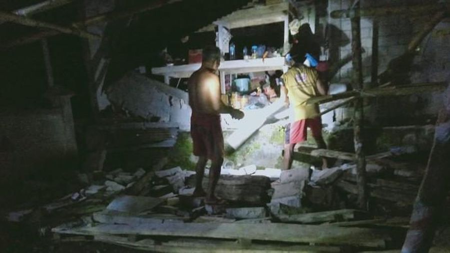 Dampak kerusakan gempa di timur laut Sulut (Istimewa)