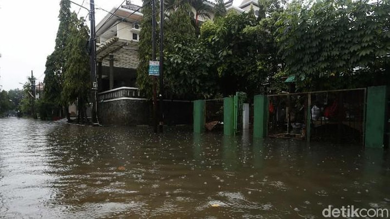 Banjir di Kalimalang ( Afzal/detikcom)