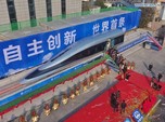 Wuzz! Ini Penampakan Prototipe Kereta Maglev Supercepat China