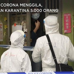 Awas Corona Menggila, Taiwan Karantina 5.000 Orang