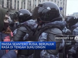 Demo Ricuh Tuntut Pembebasan Pemimpin Oposisi Rusia