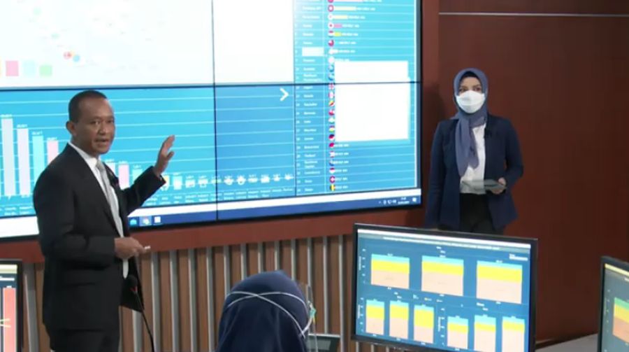 Kepala Badan Koordinasi Penanaman Modal (BKPM), Bahlil Lahadalia saat Konferensi Pers Virtual Realisasi Investasi Triwulan IV 2020 (Tangkapan Layar Youtube BKPM TV - Invest Indonesia)