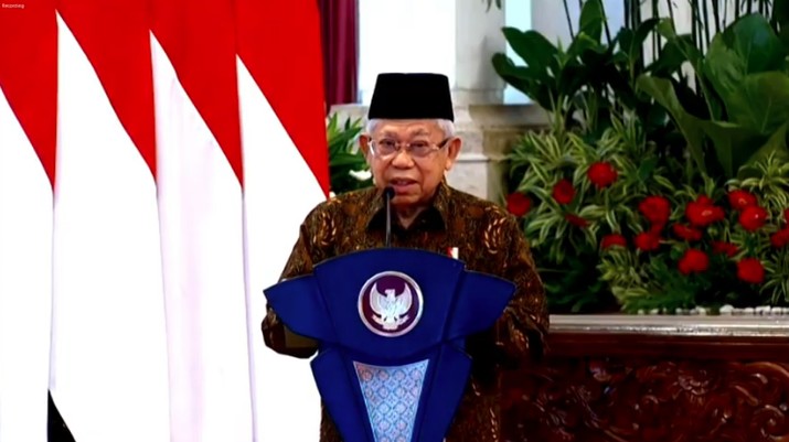 Wakil Presiden RI Ma'ruf Amin dalam acara Peluncuran Gerakan Nasional Wakaf Uang Wakil Presiden RI Ma'ruf Amin dalam acara Peluncuran Gerakan Nasional Wakaf Uang